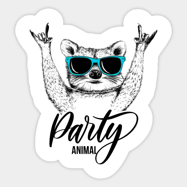 Party Animal Sticker by Kelimok